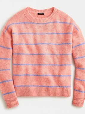 J.Crew Alpaca crewneck sweater in stripe EUC